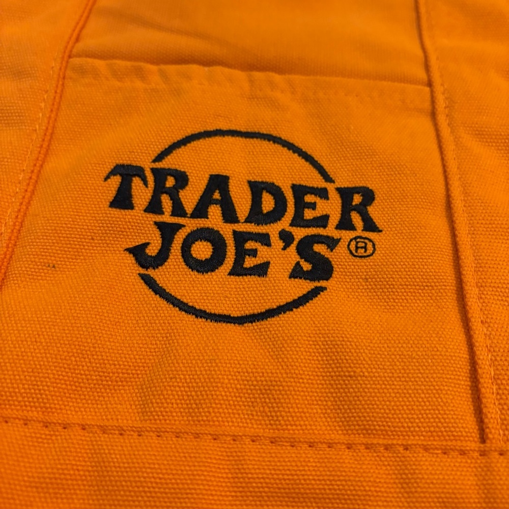 Trader Joe's Orange Tote Bag - Picture 7 of 10